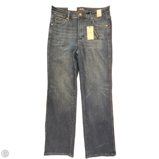 Jeans Straight By Judy Blue In Blue Denim, Size: 12