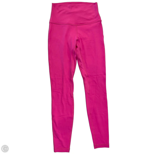 Athletic Leggings By Lululemon In Pink, Size: S