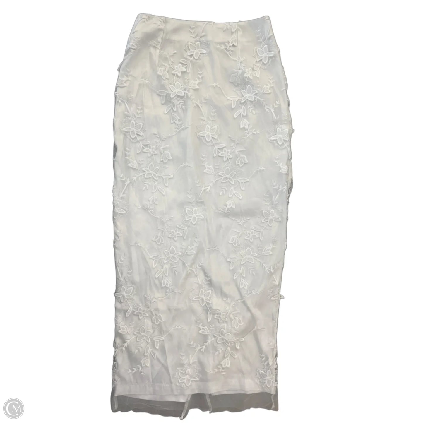 Skirt Maxi By Mable In White, Size: S