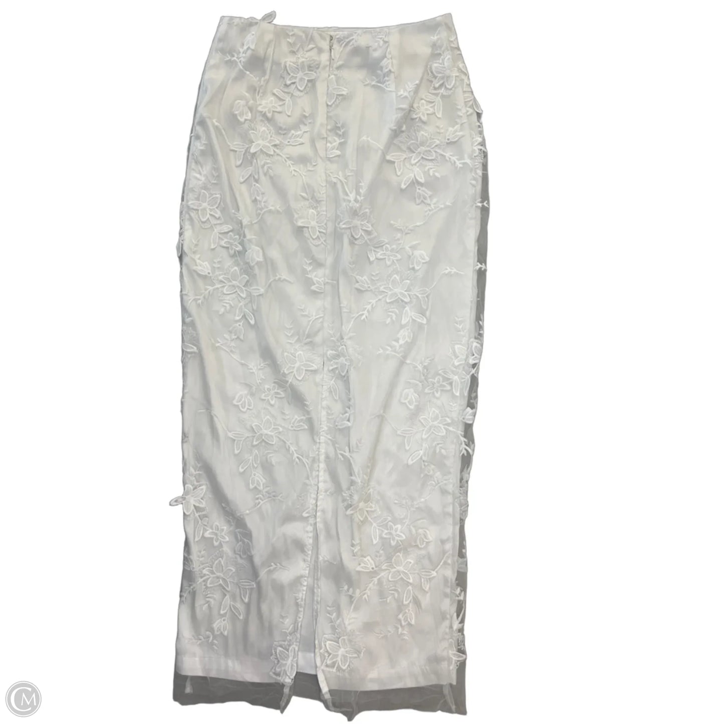Skirt Maxi By Mable In White, Size: S