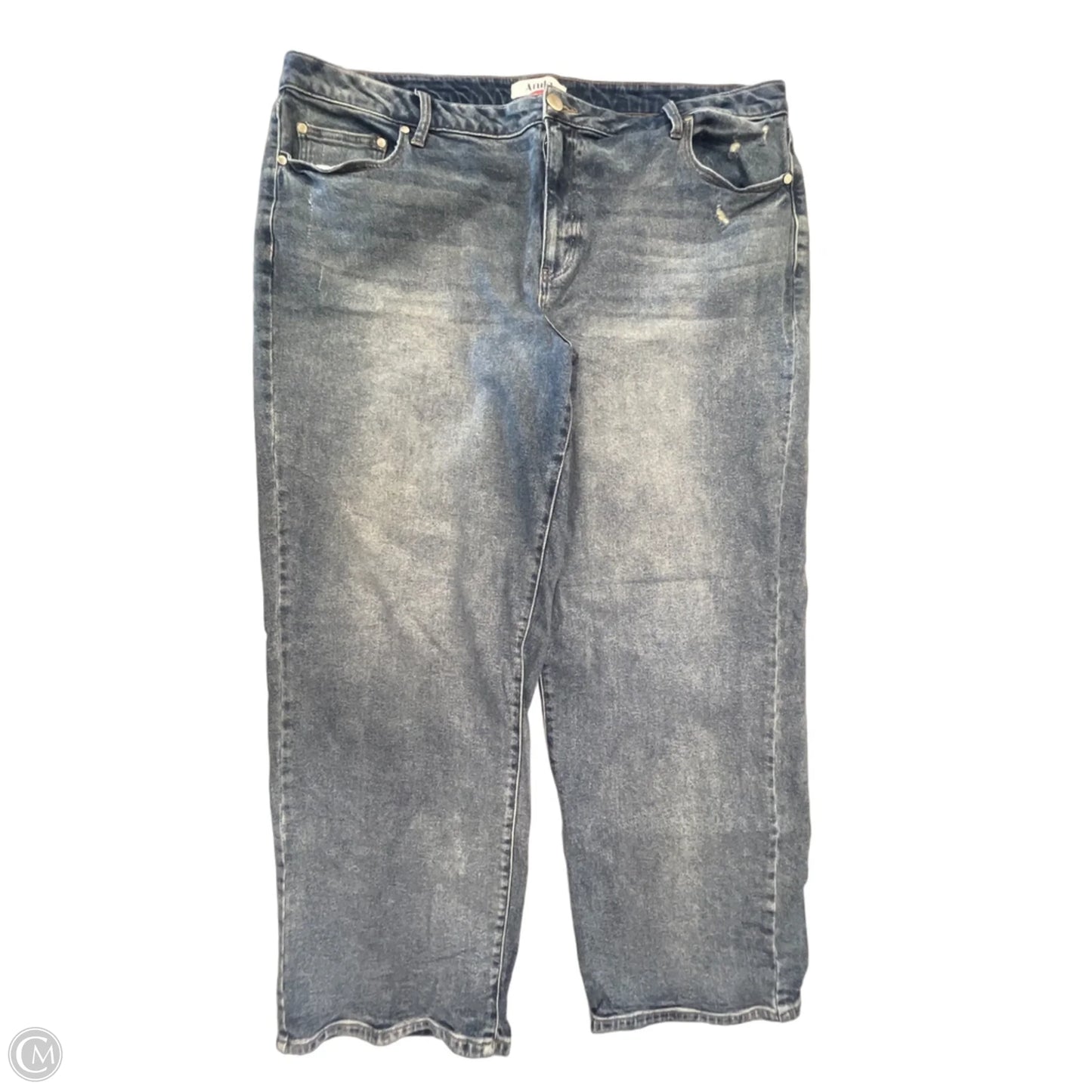 Jeans Wide Leg By Arula In Blue Denim, Size: 20