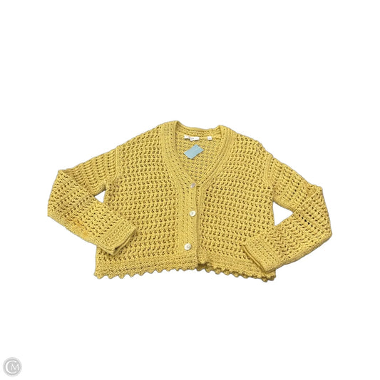 Cardigan By Vince In Yellow, Size: Xs