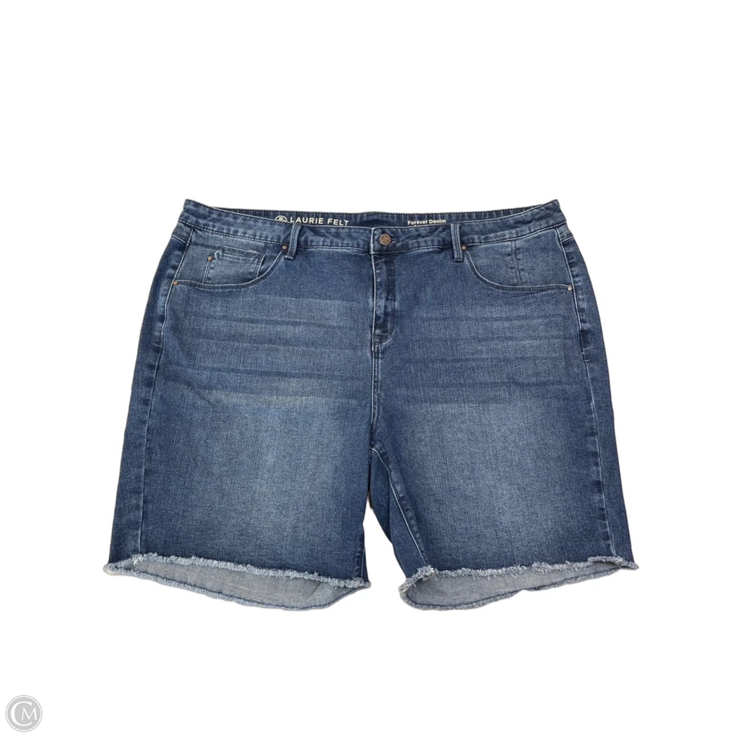 Shorts By Laurie Felt In Blue Denim, Size: 3x