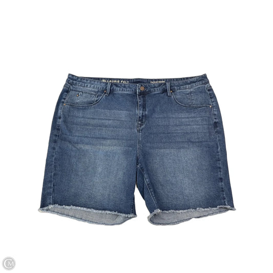 Shorts By Laurie Felt In Blue Denim, Size: 3x