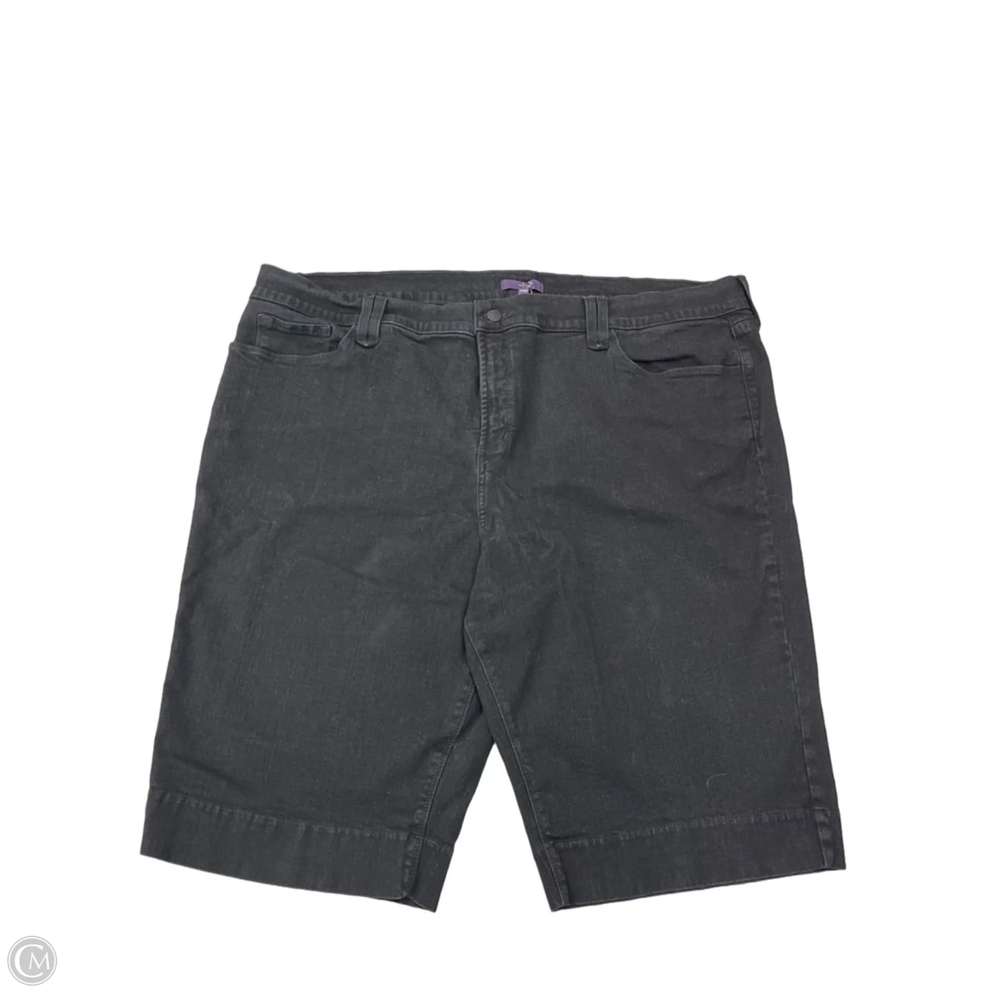 Shorts By Not Your Daughters Jeans In Black Denim, Size: 3x