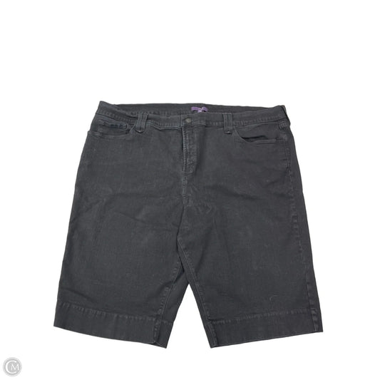 Shorts By Not Your Daughters Jeans In Black Denim, Size: 3x