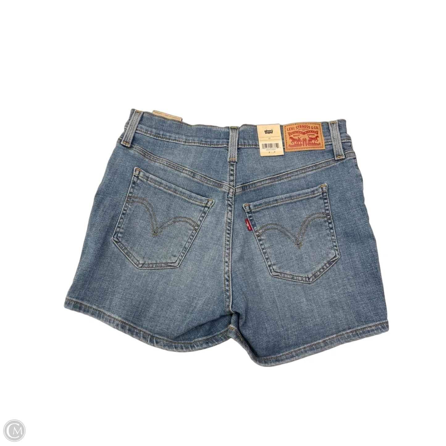 Shorts By Levis In Blue Denim, Size: S