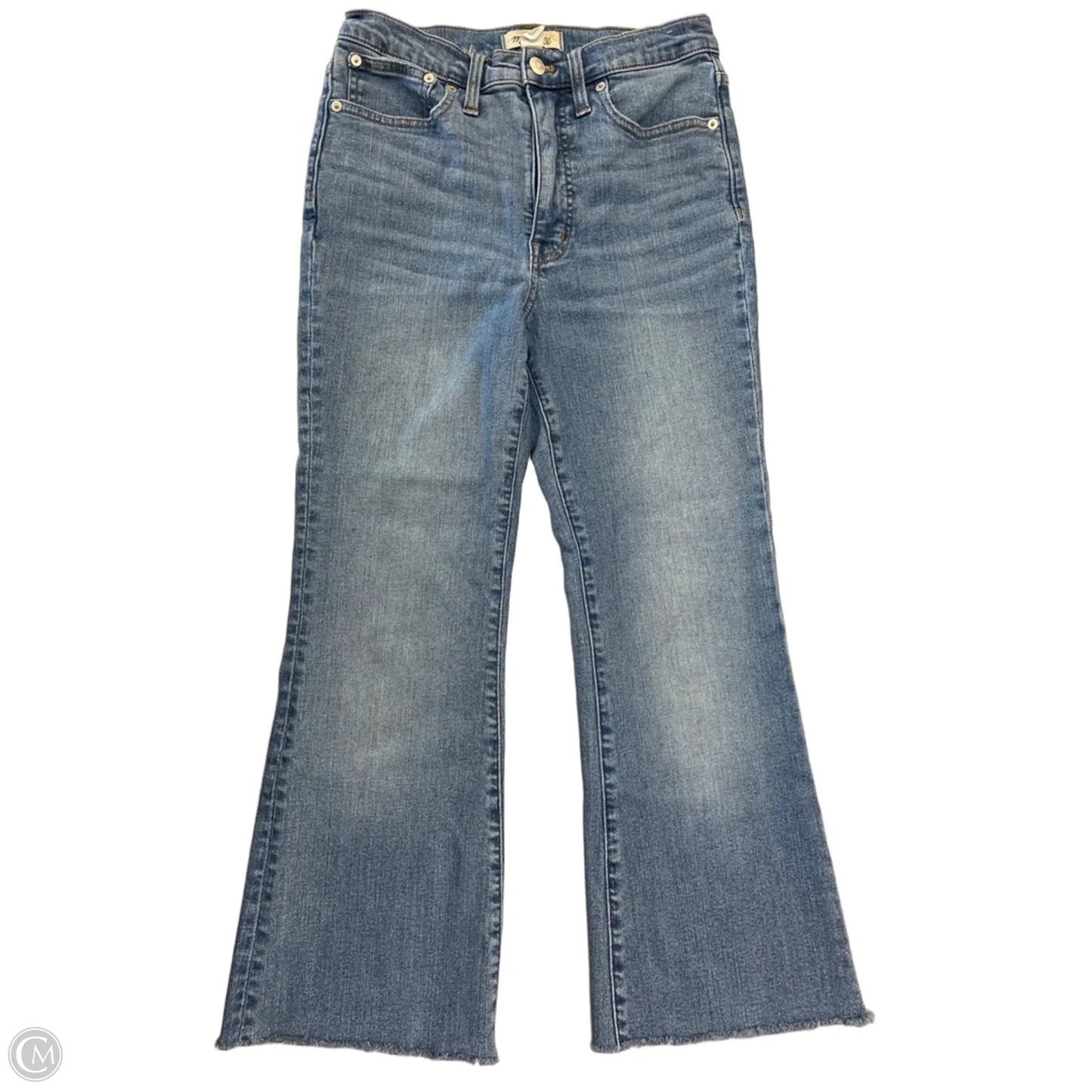 Jeans Flared By Madewell In Blue Denim, Size: 4