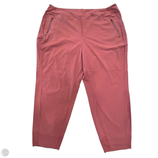 Athletic Pants By Athleta In Pink, Size: 2x