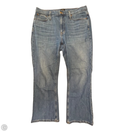 Jeans Flared By J. Crew In Blue Denim, Size: 10