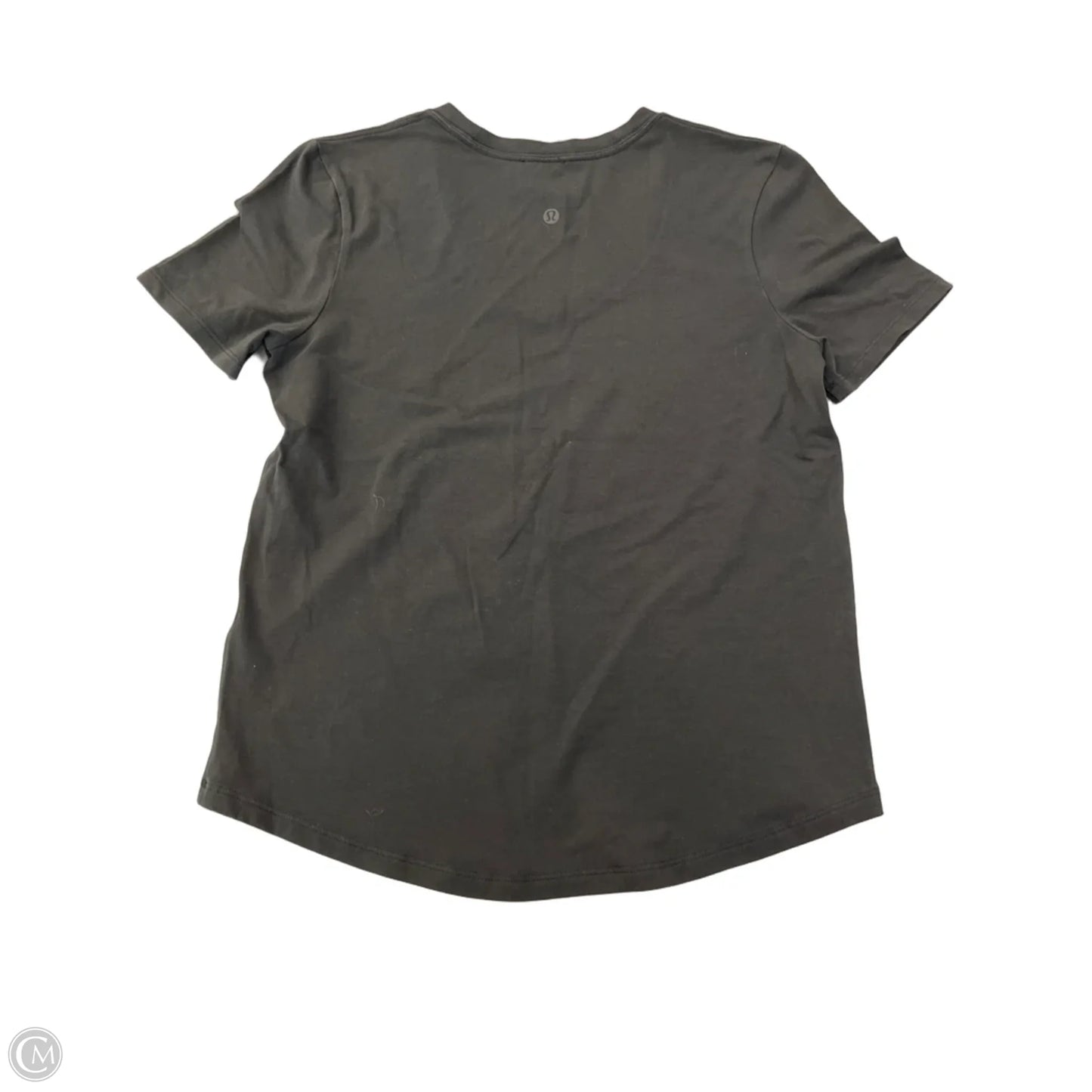 Athletic Top Short Sleeve By Lululemon In Black, Size: S