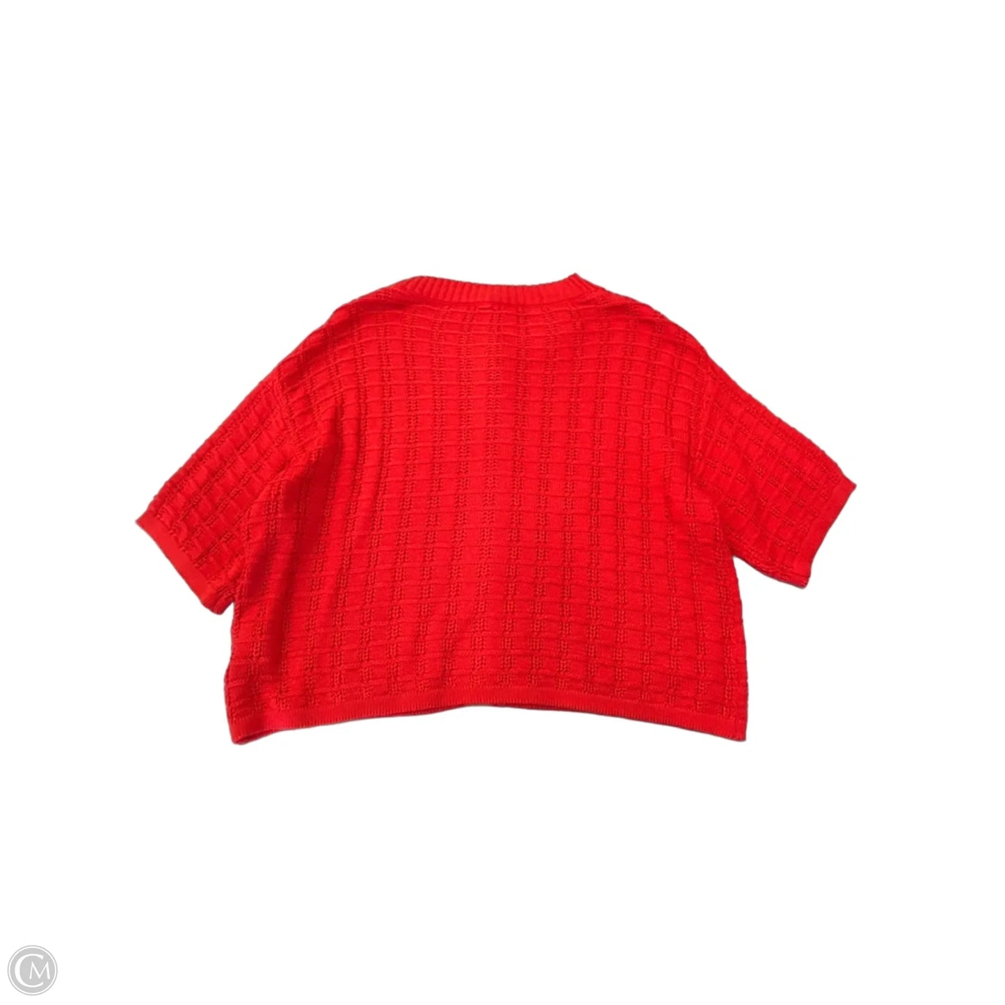 Sweater Short Sleeve By Wishlist In Red, Size: S