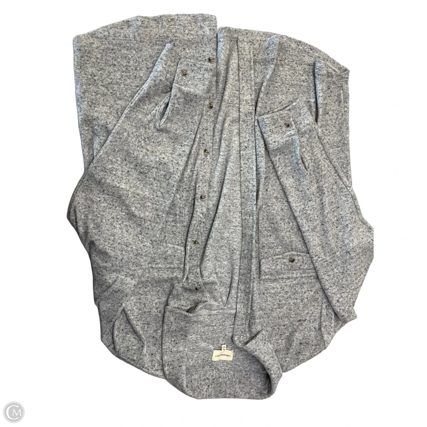 Jacket Shirt By Thread And Supply In Grey, Size: Xl