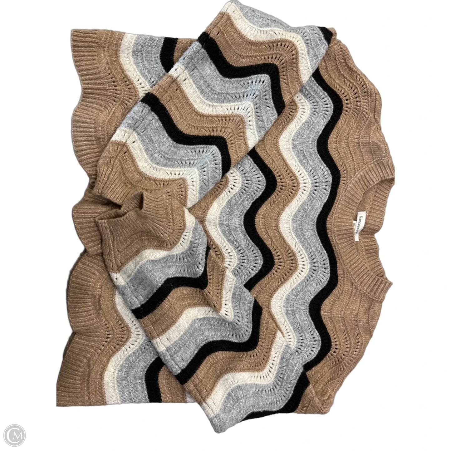 Sweater By Francesca’s In Brown & Grey, Size: Xl