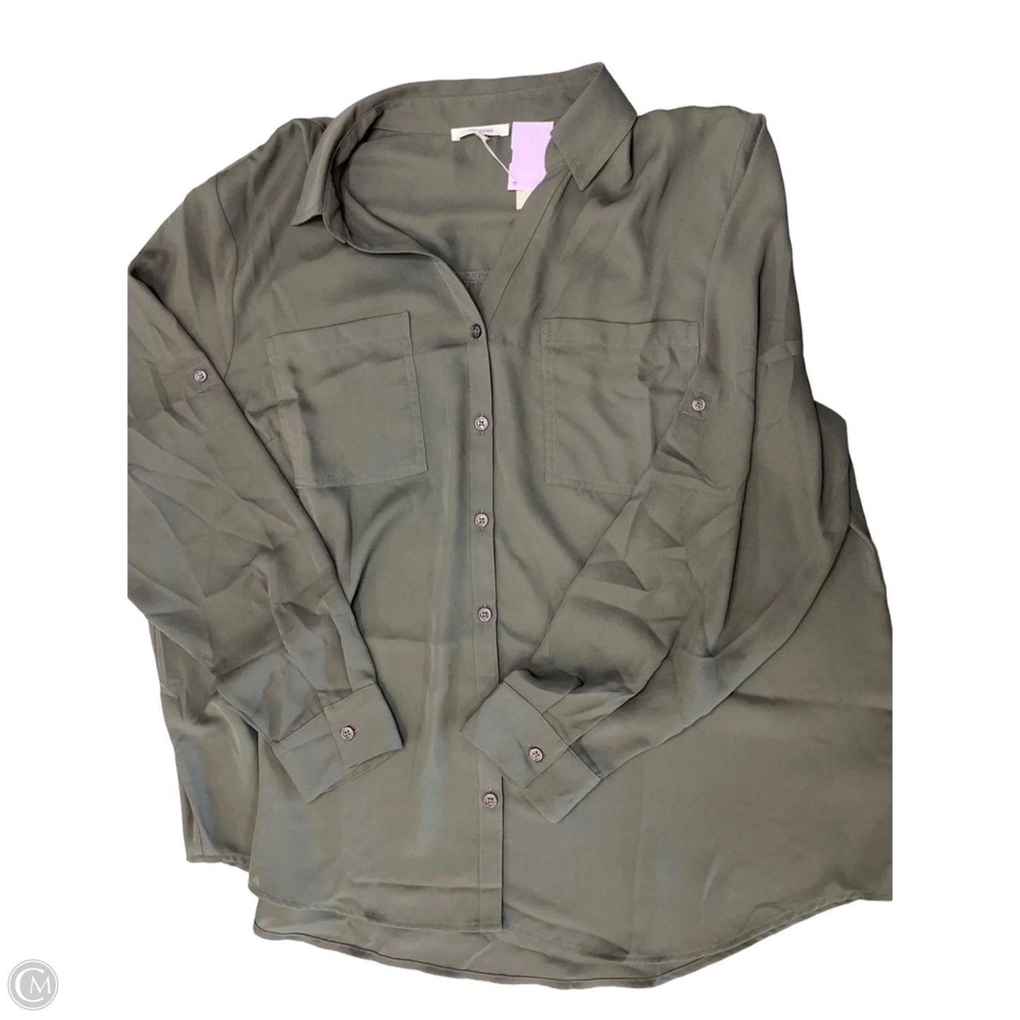 Blouse Long Sleeve By Maurices In Grey, Size: 2x