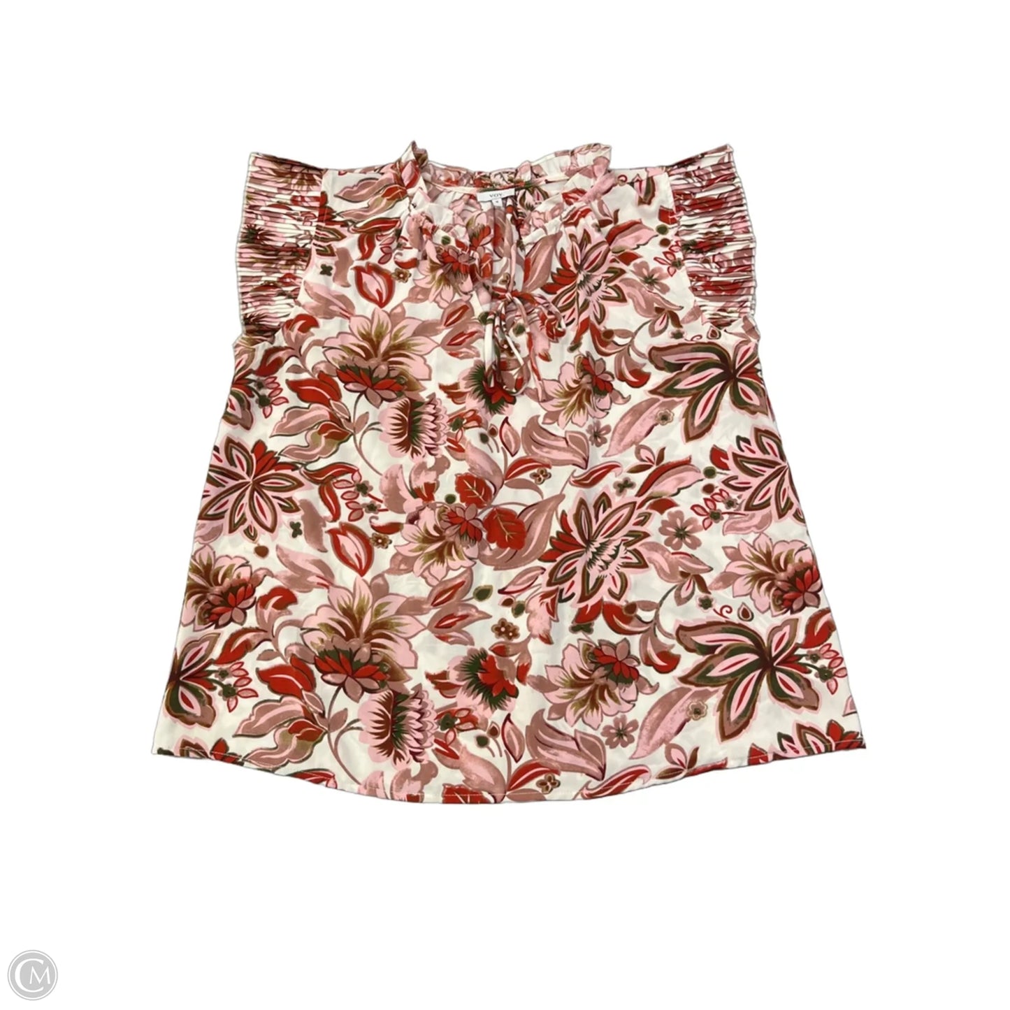 Blouse Sleeveless By Voy In Floral Print, Size: M