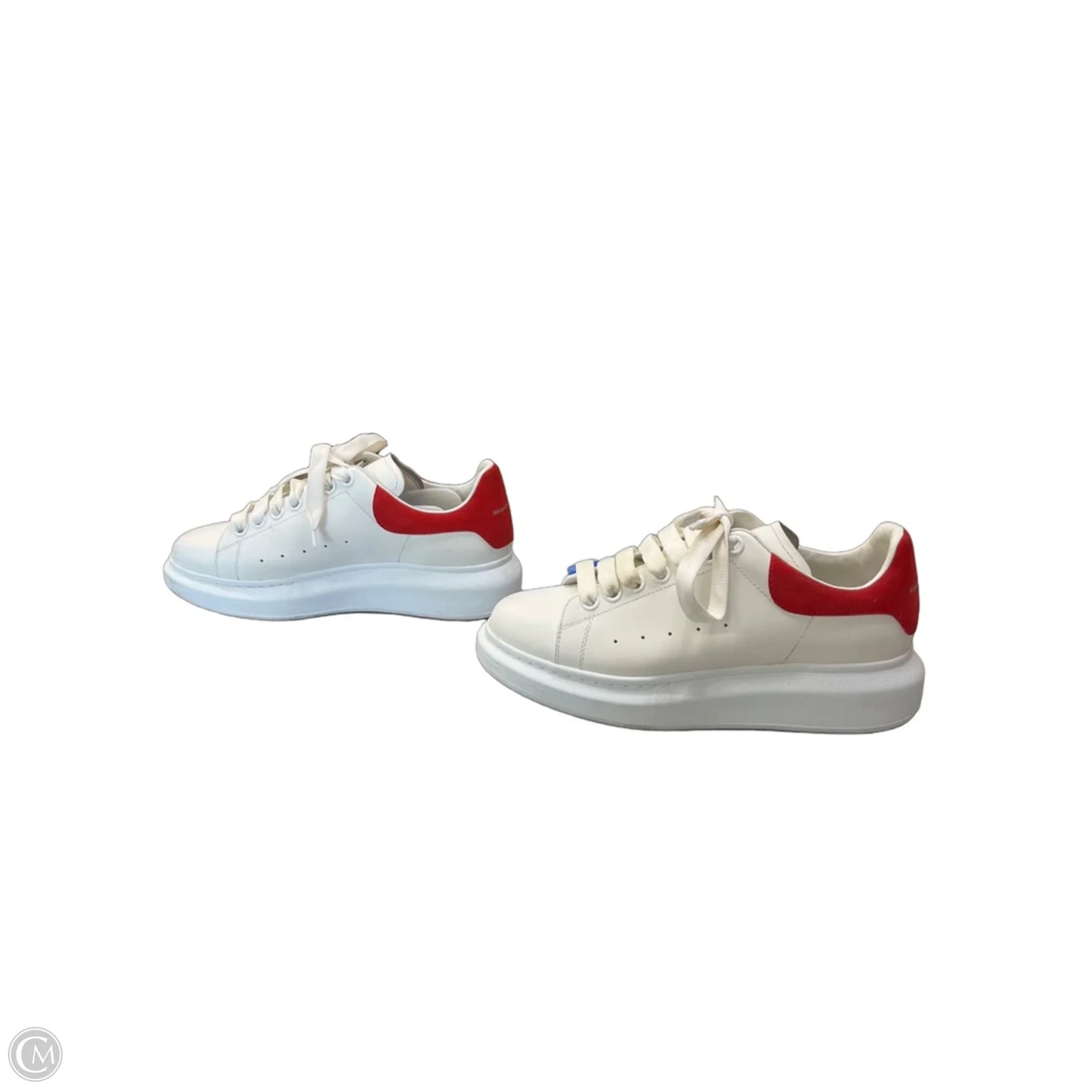 Shoes Luxury Designer By Alexander Mcqueen In Red & White, Size: 8