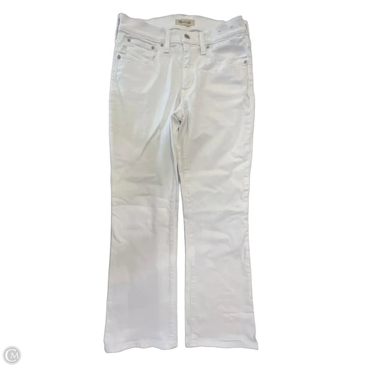 Jeans Boot Cut By Madewell In White Denim, Size: 6