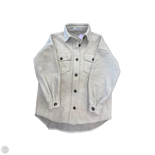 Jacket Shirt By Staccato In Beige, Size: S