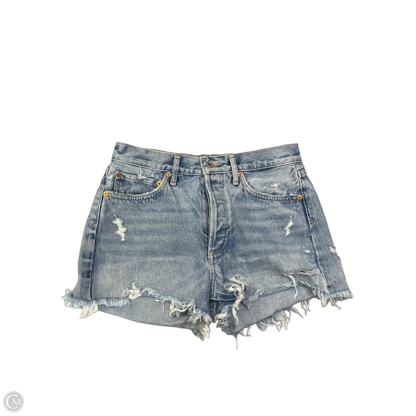 Shorts By Agolde In Blue Denim, Size: Xs