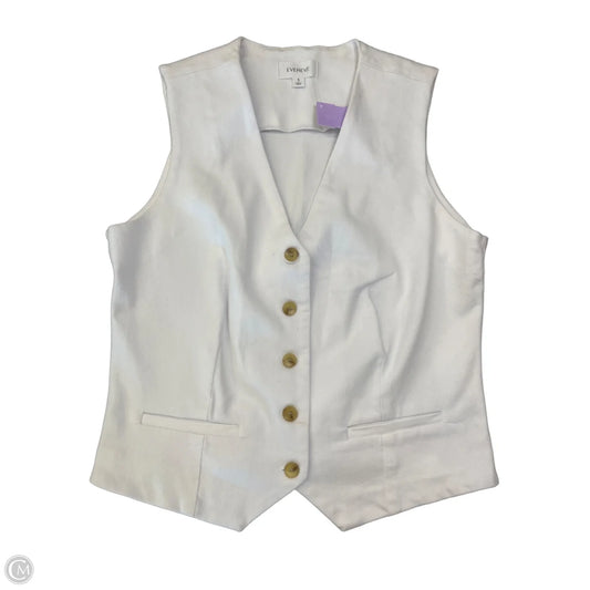 Vest Other By Evereve In White Denim, Size: S