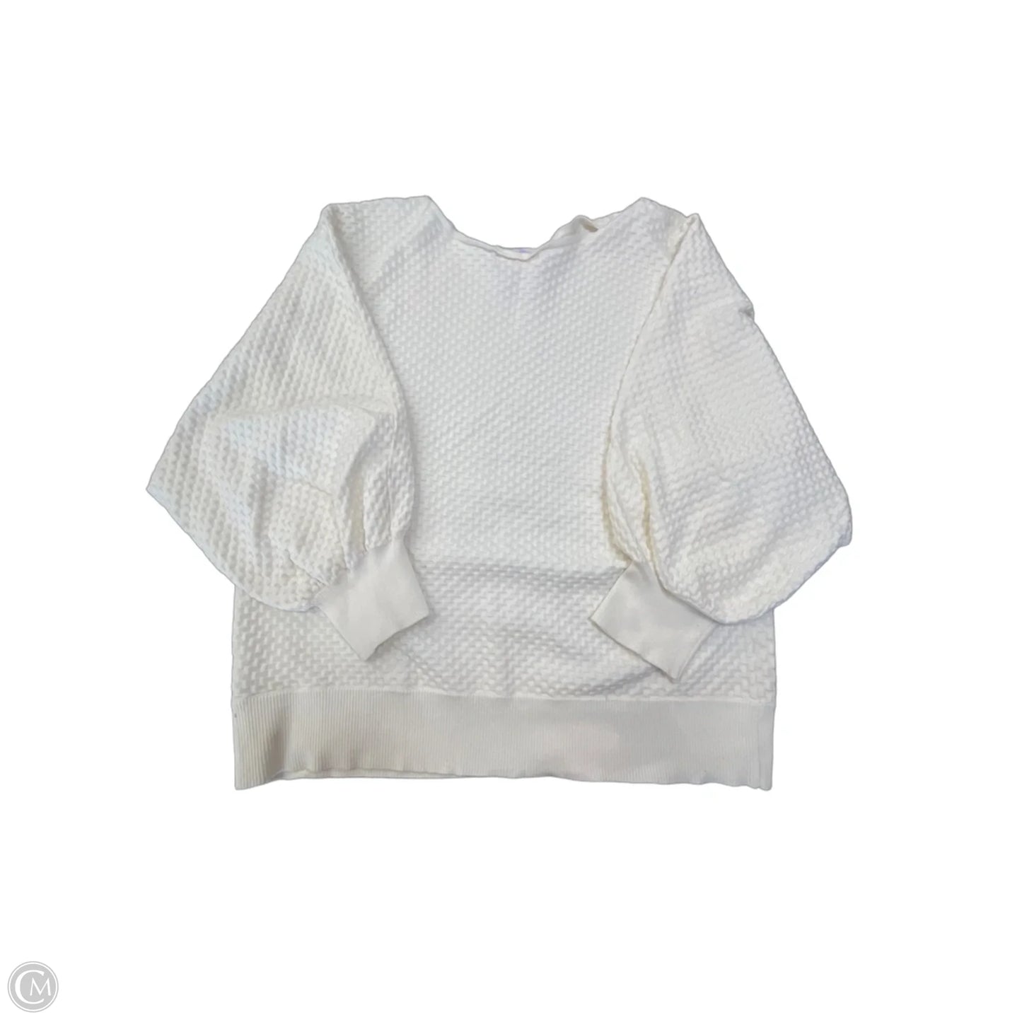 Top 3/4 Sleeve By Marled In White, Size: Xl