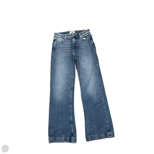Jeans Flared By Paige In Blue Denim, Size: 4