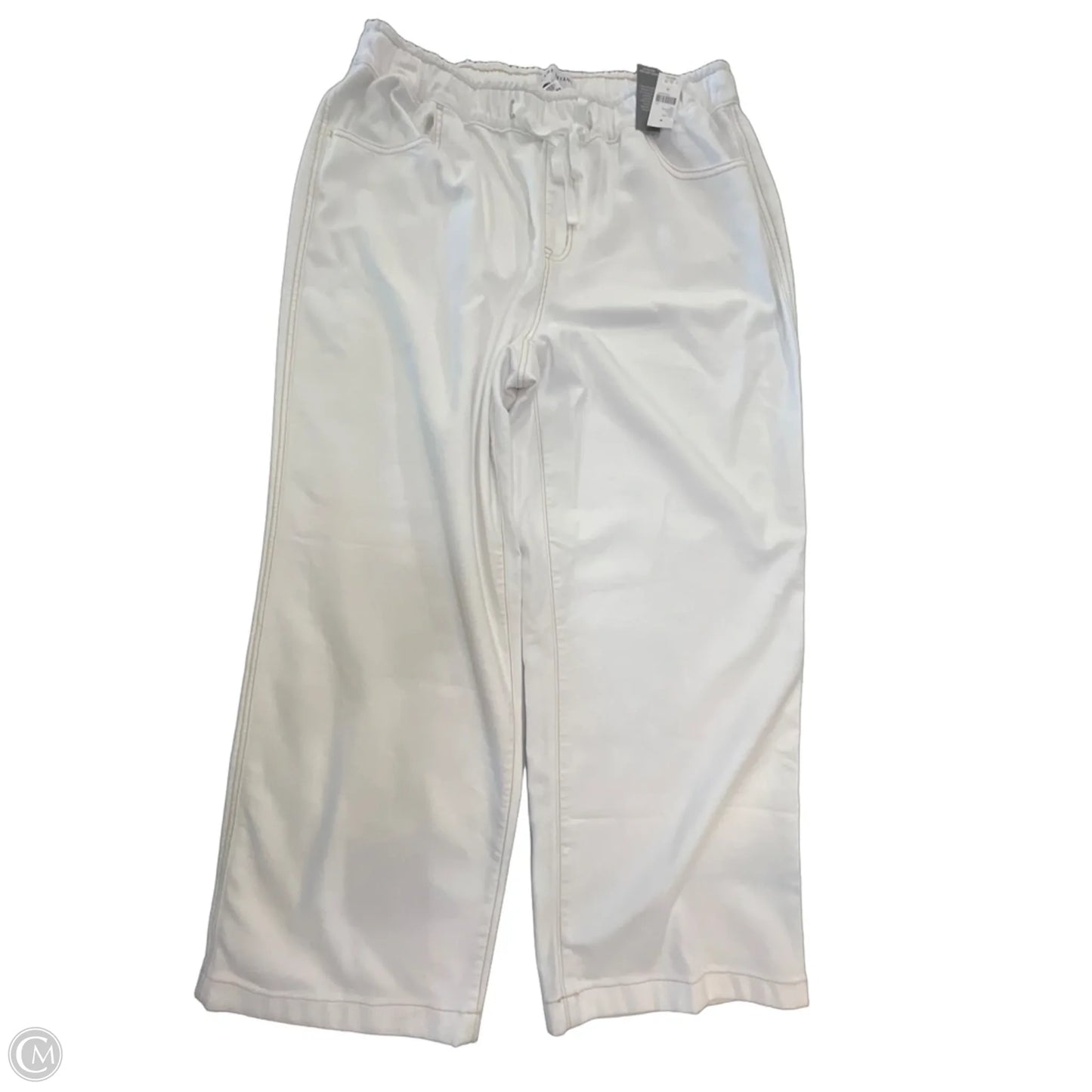 Pants Wide Leg By Lane Bryant In White, Size: 2x