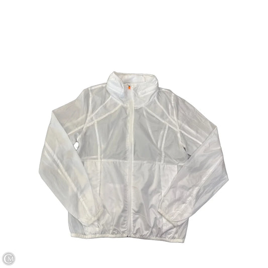 Coat Raincoat By Zyia In White, Size: M