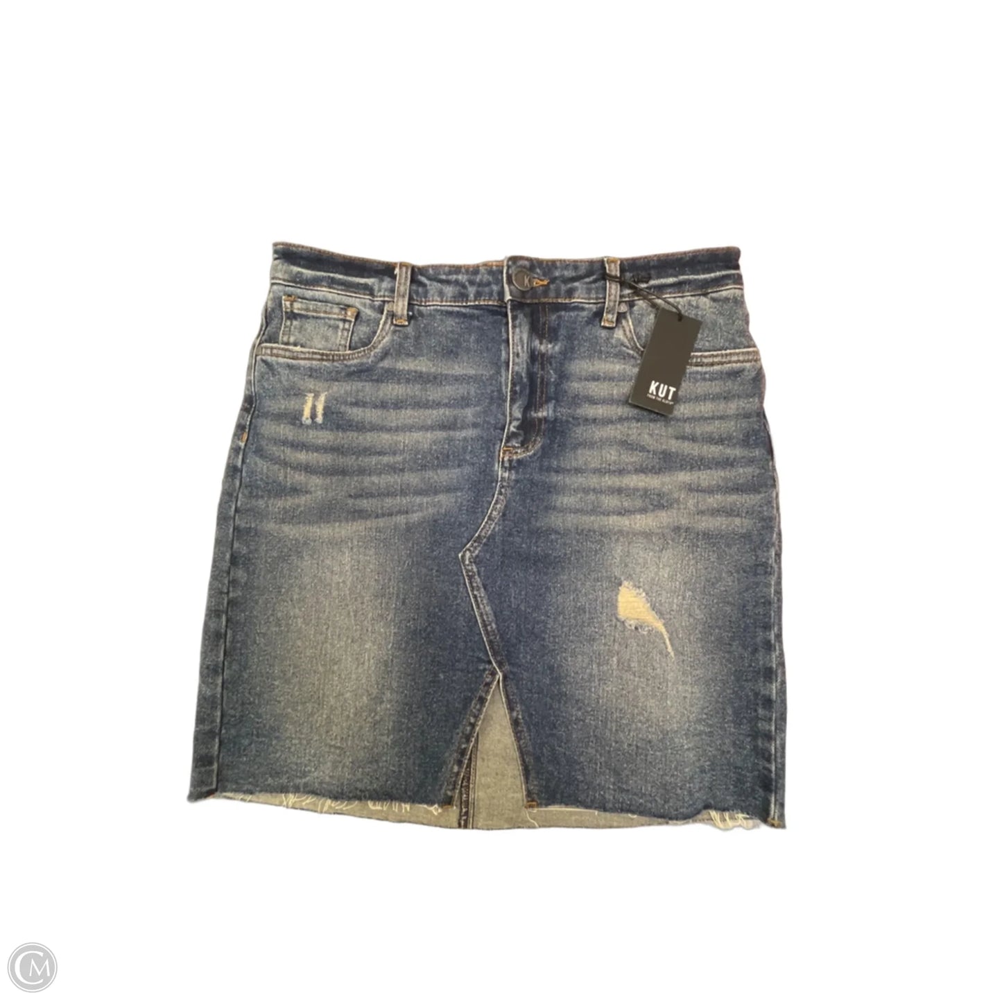 Skirt Mini & Short By Kut In Blue Denim, Size: M