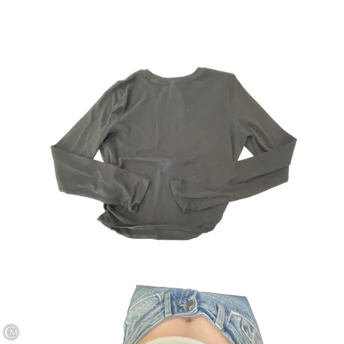 Top Long Sleeve By Vuori In Black, Size: Xl