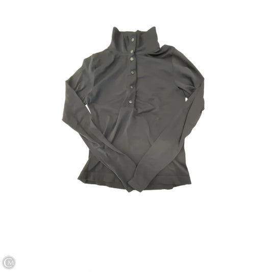 Athletic Top Long Sleeve Collar By Athleta In Black, Size: S