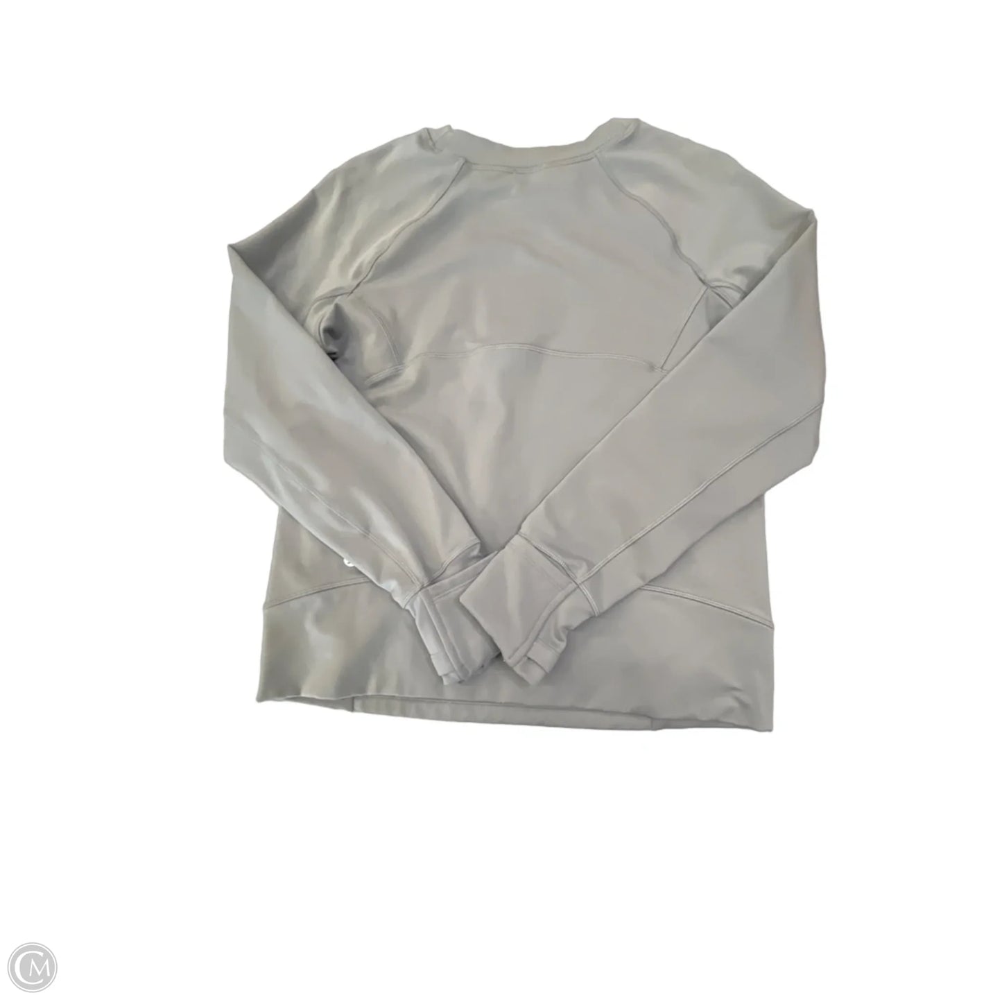 Athletic Sweatshirt Collar By Lululemon In Grey, Size: S