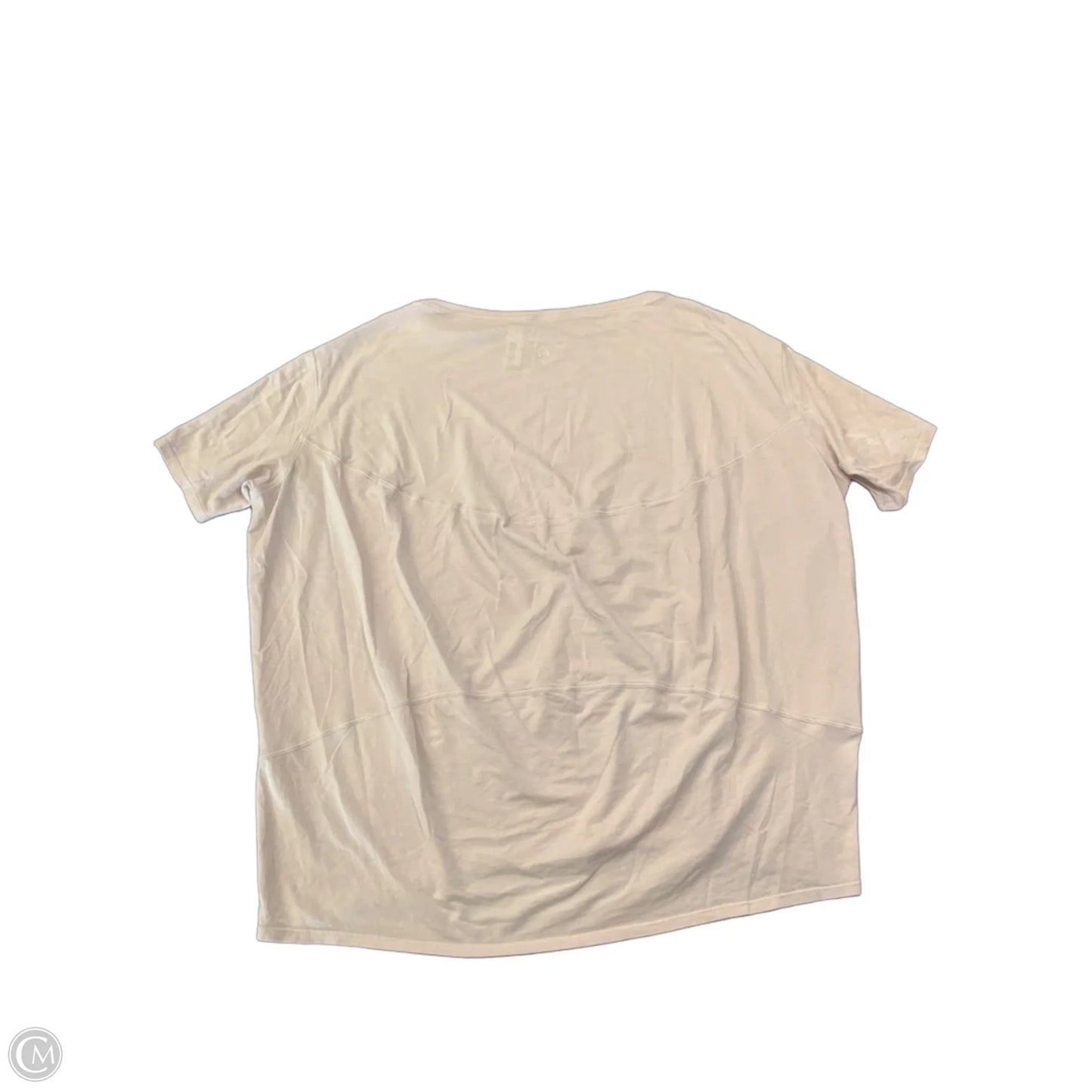 Athletic Top Short Sleeve By Lululemon In Pink, Size: M