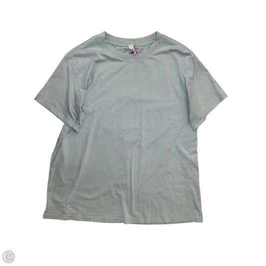 Athletic Top Short Sleeve By Lululemon In Green, Size: M