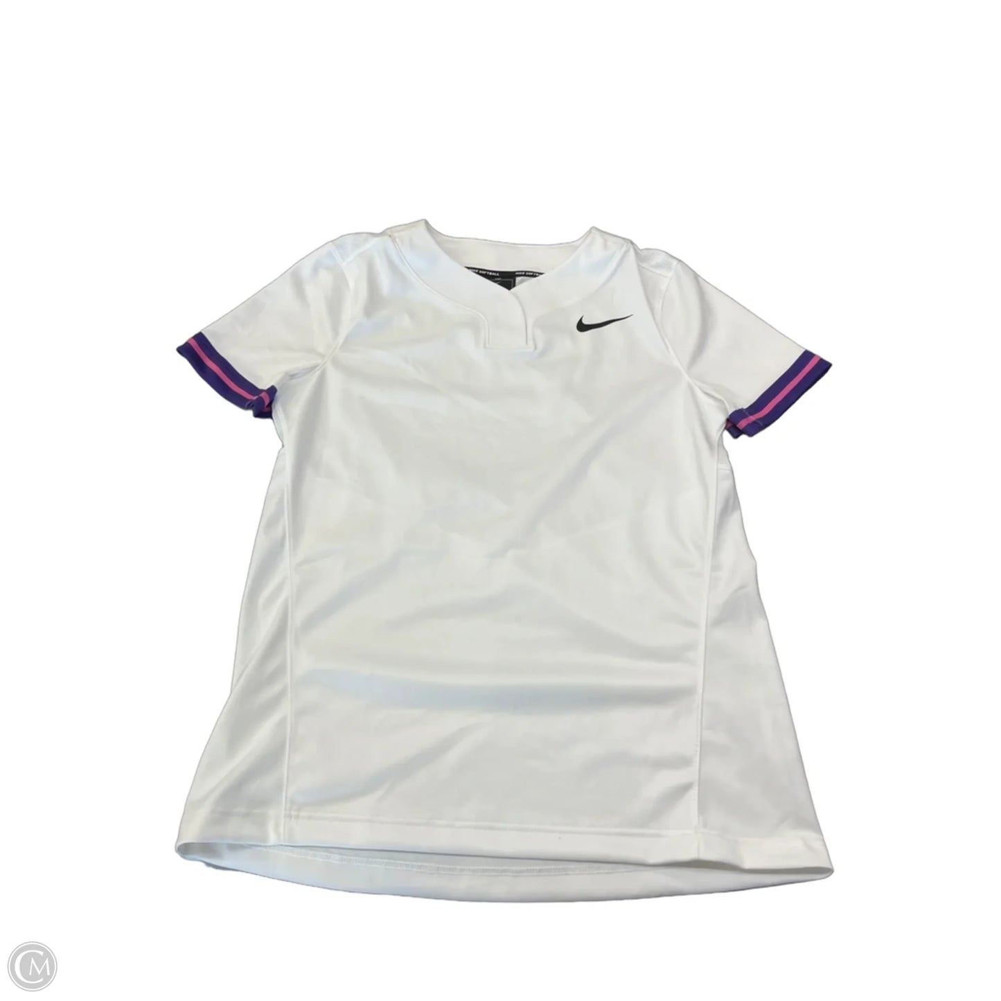 Athletic Top Short Sleeve By Nike Apparel In White, Size: S