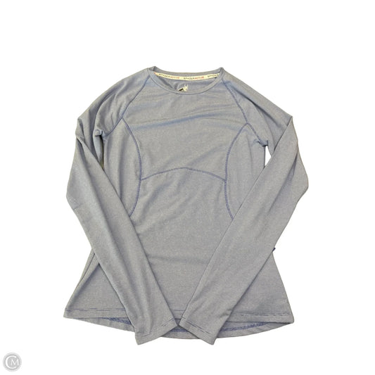 Athletic Top Long Sleeve Collar By Spyder In Striped Pattern, Size: S