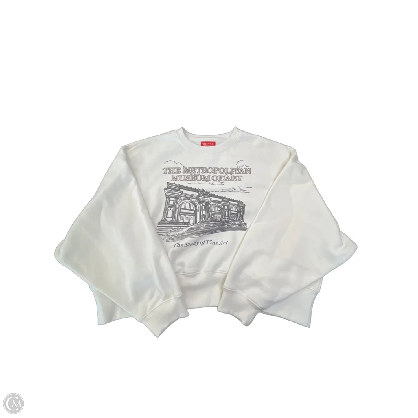 Sweatshirt Crewneck By Pacsun In Cream, Size: L