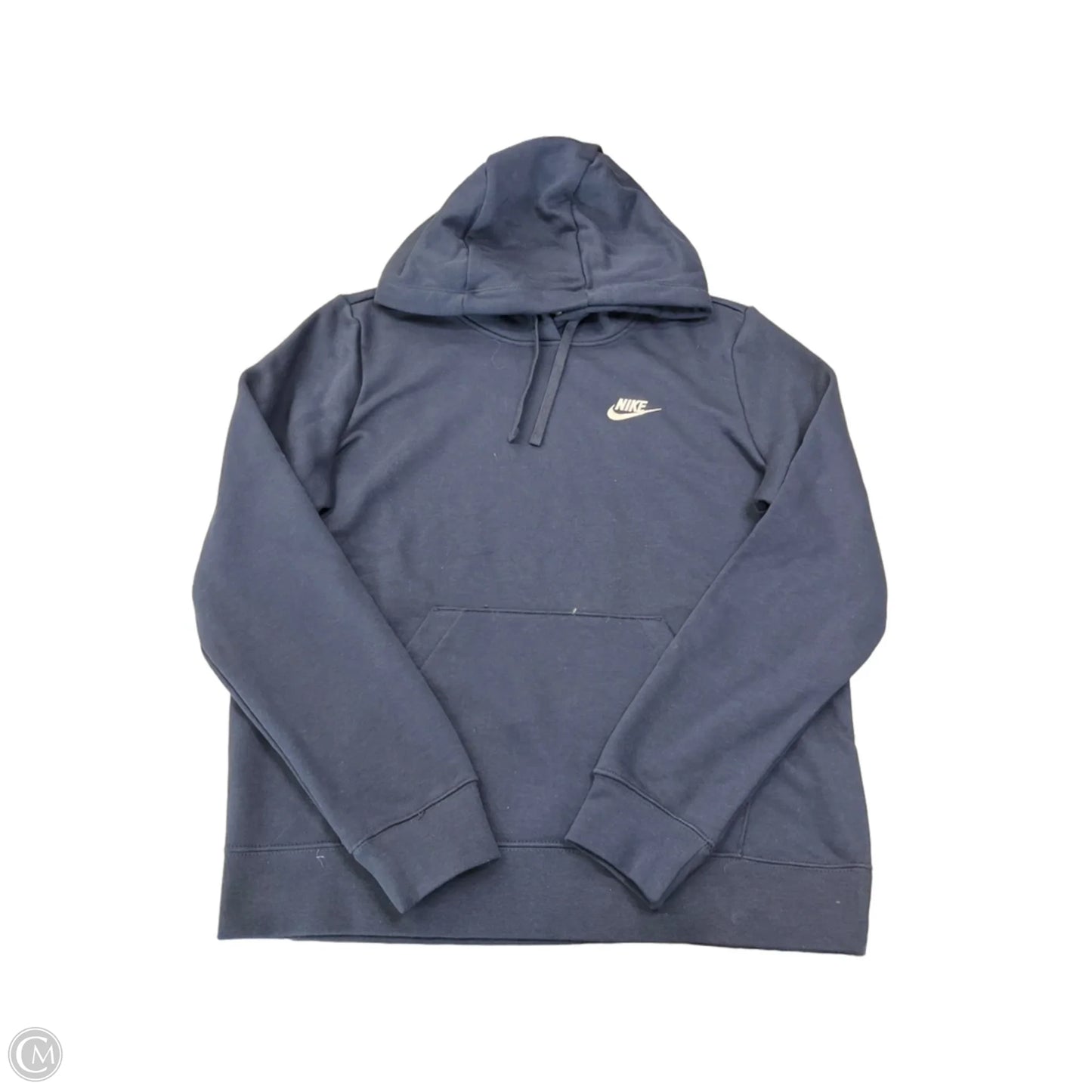 Athletic Sweatshirt Hoodie By Nike Apparel In Navy, Size: M