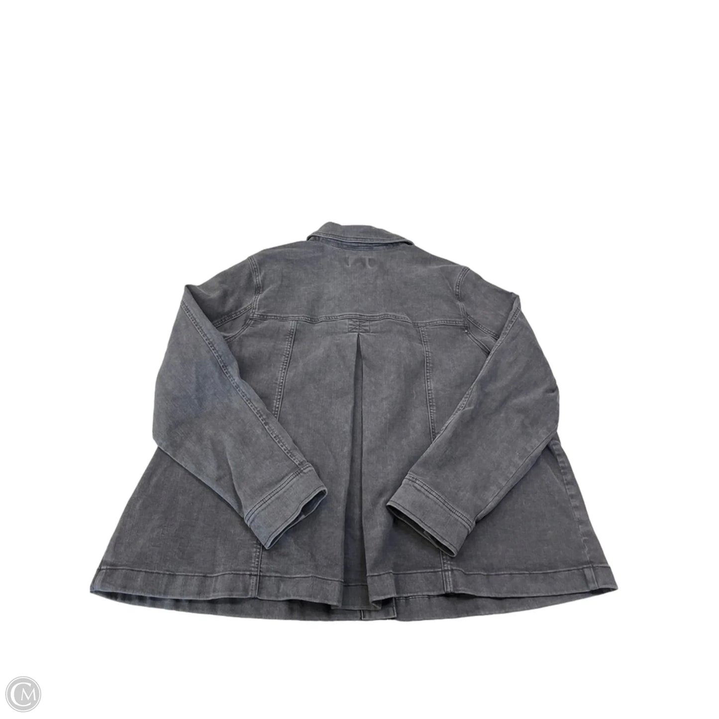 Jacket Denim By Clothes Mentor In Black Denim, Size: 2x