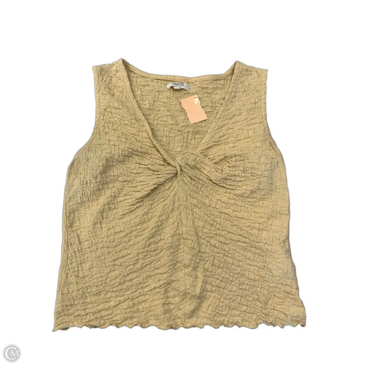 Top Sleeveless By Madewell In Yellow, Size: M