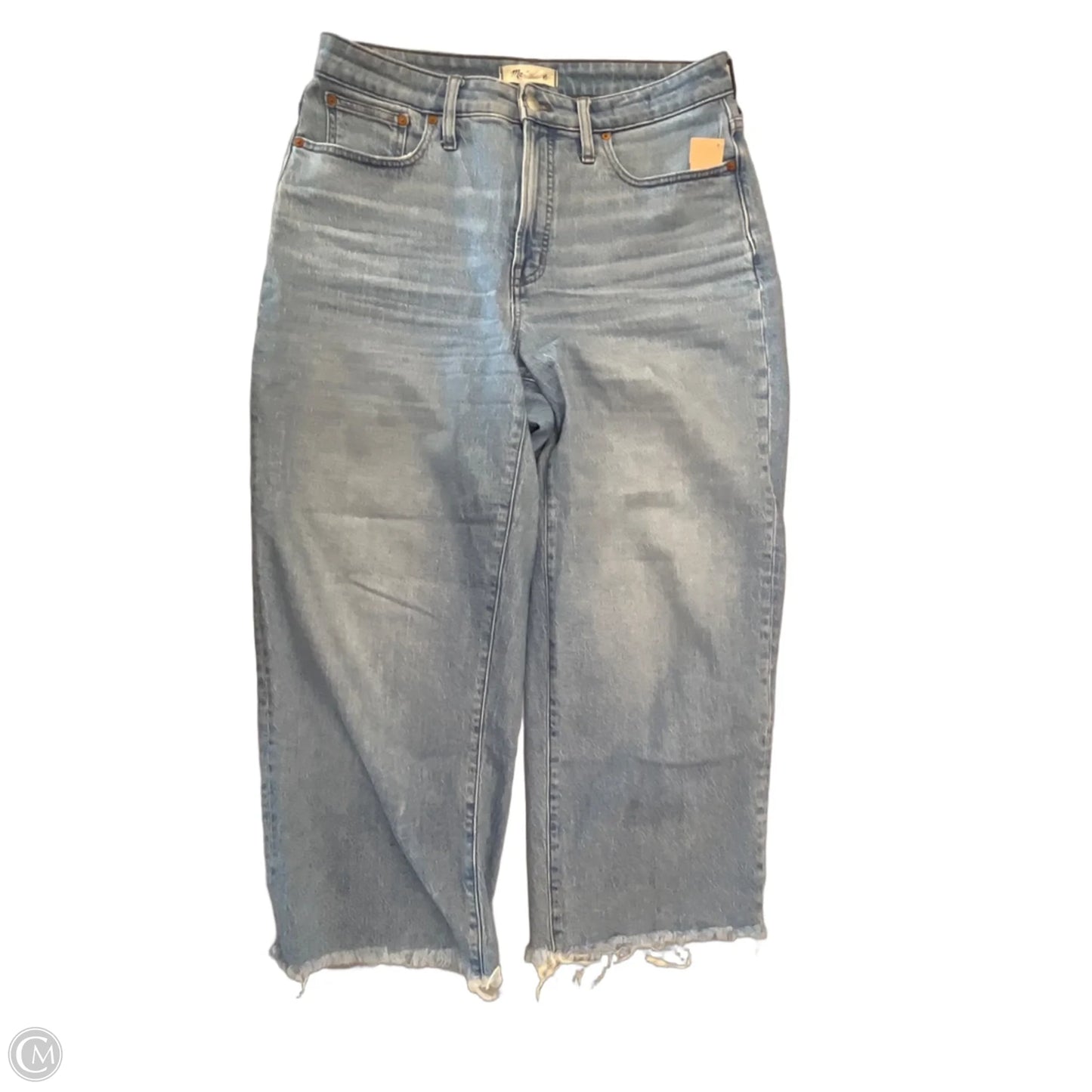 Jeans Wide Leg By Madewell In Blue Denim, Size: 10