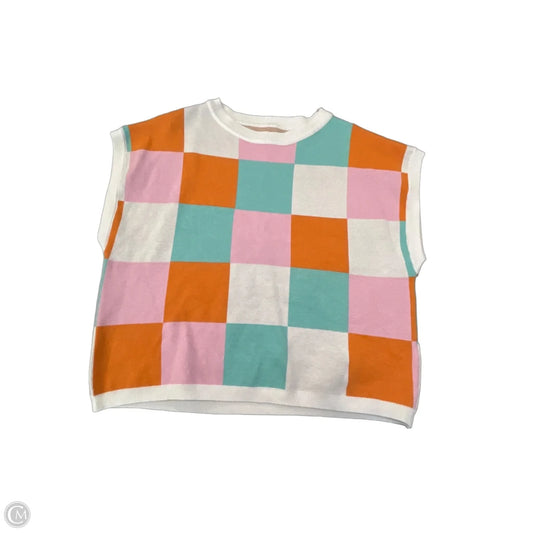 Vest Sweater By Clothes Mentor In Multi-colored, Size: M