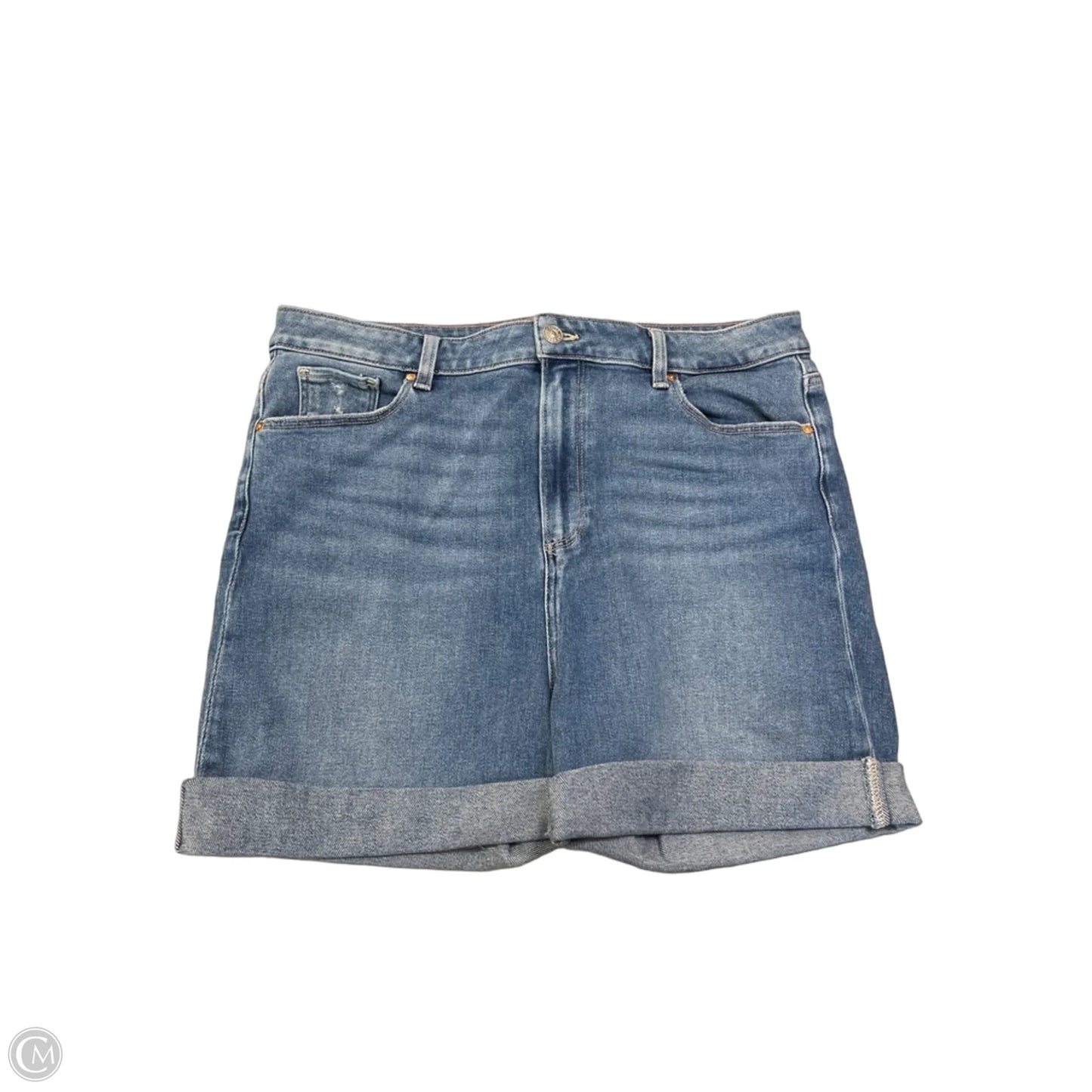 Shorts By Paige In Blue Denim, Size: Xl
