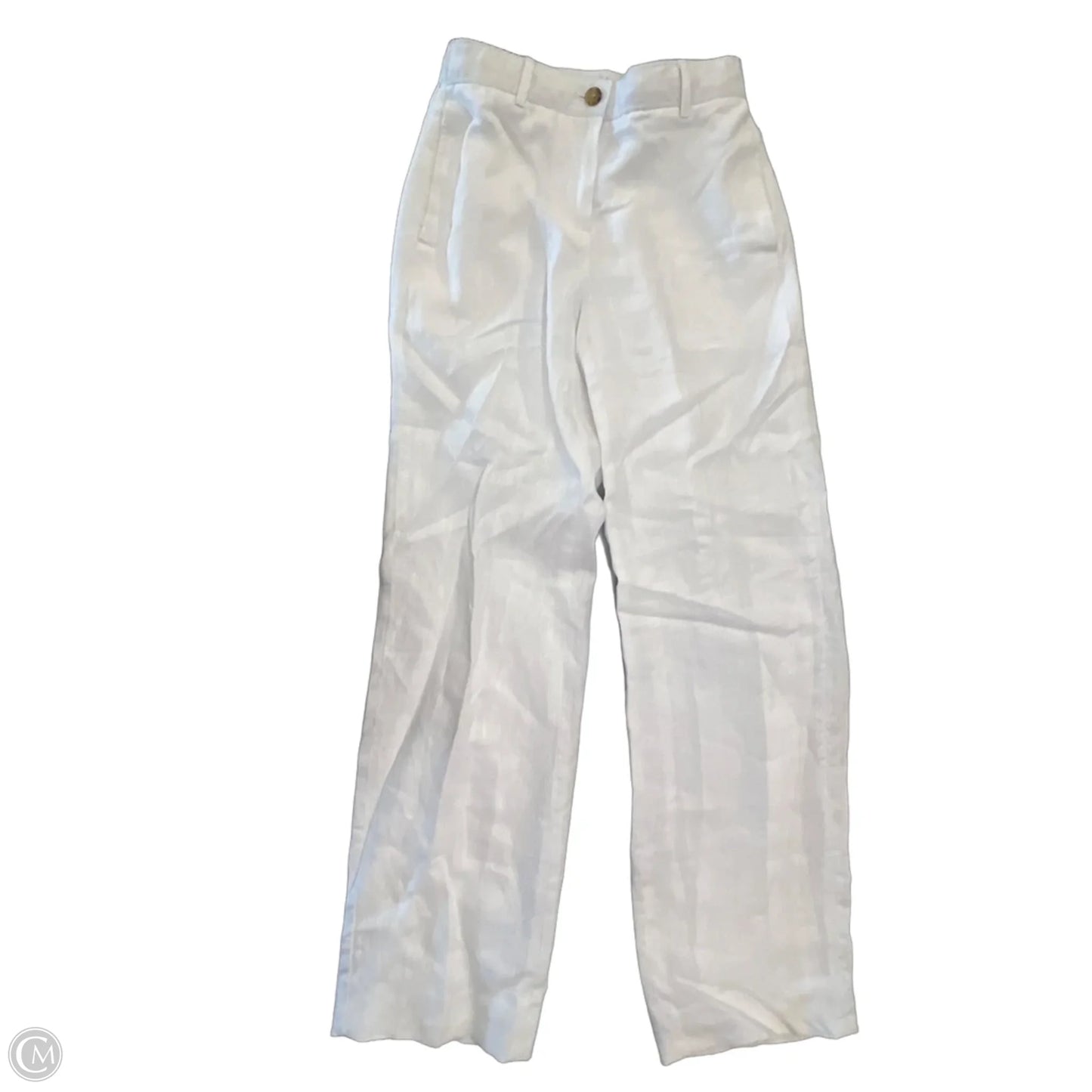 Pants Linen By J. Crew In White, Size: Xxs
