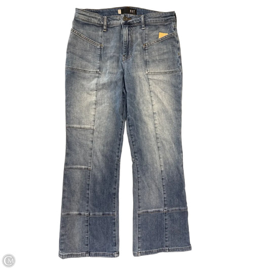 Jeans Flared By Kut In Blue Denim, Size: 8