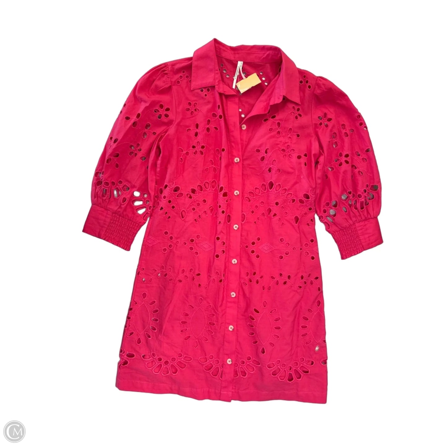 Dress Casual Short By Anthropologie In Pink, Size: M