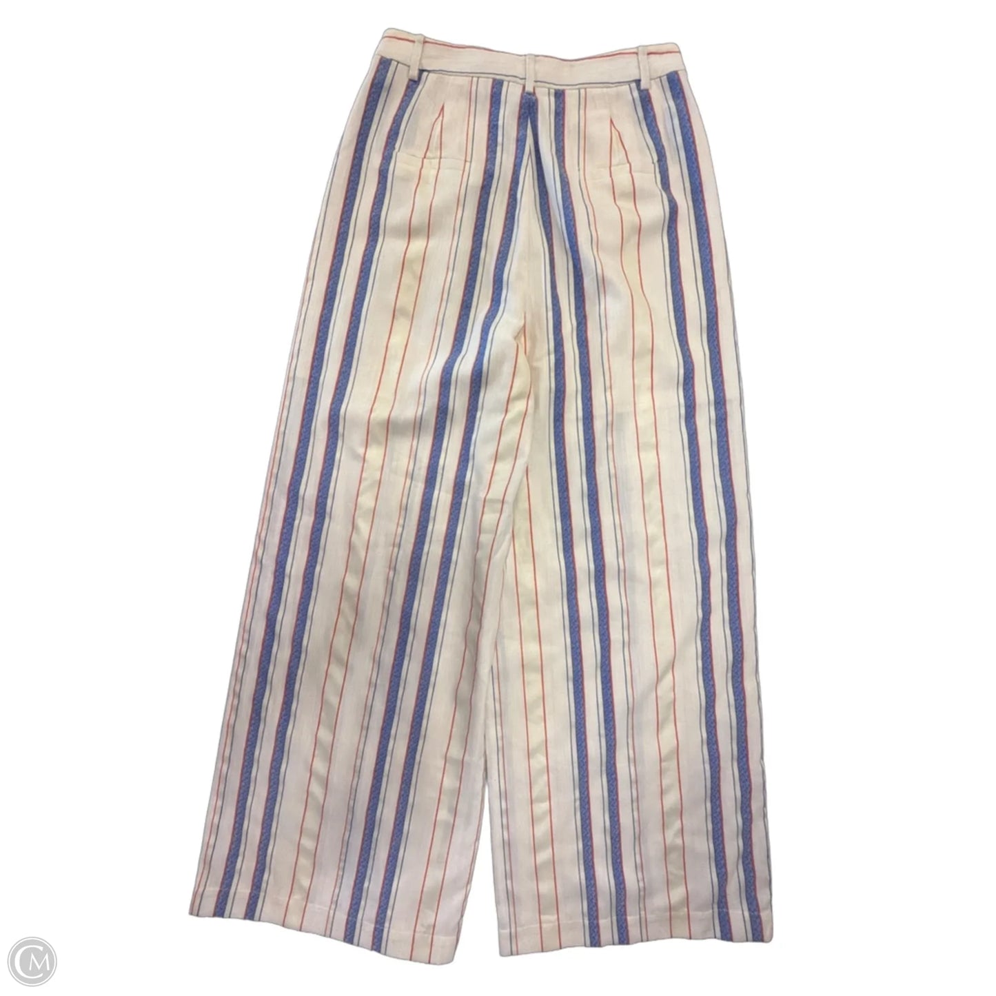 Pants Wide Leg By Anthropologie In Striped Pattern, Size: S