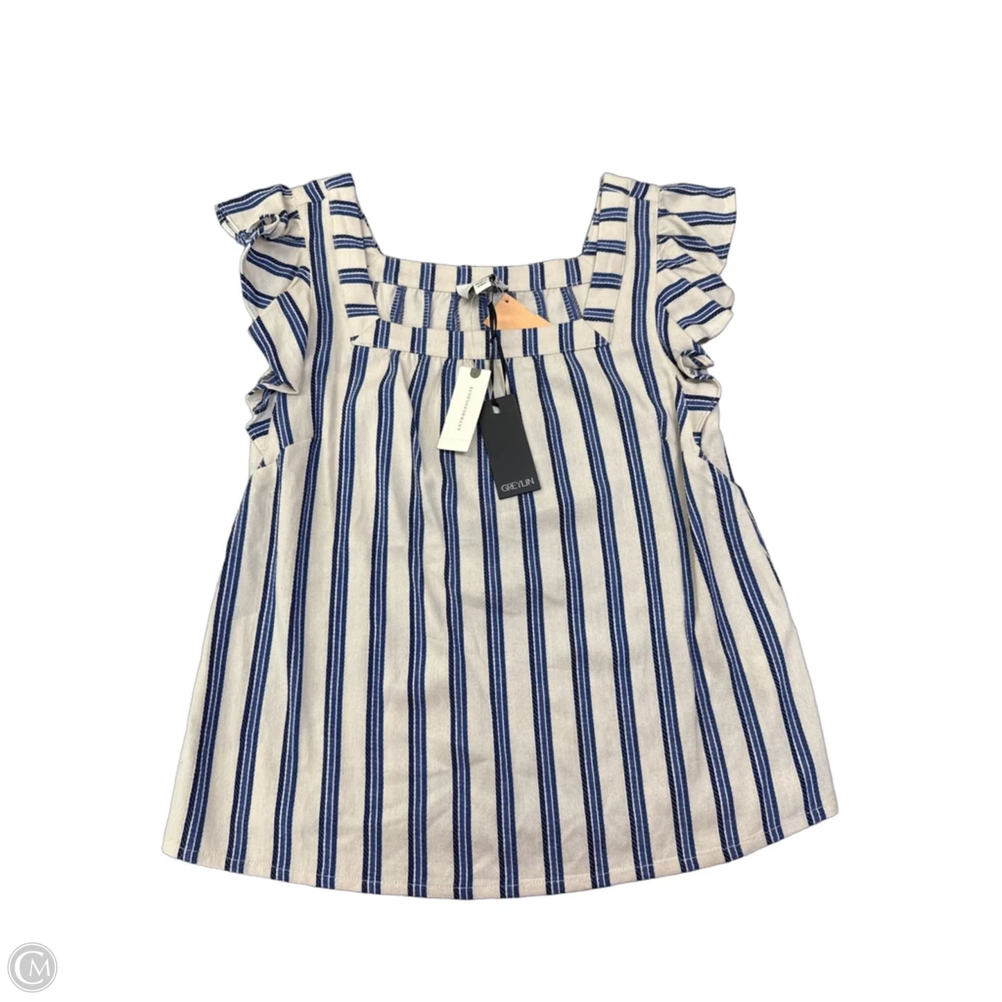Top Sleeveless By Greylin In Striped Pattern, Size: Xs