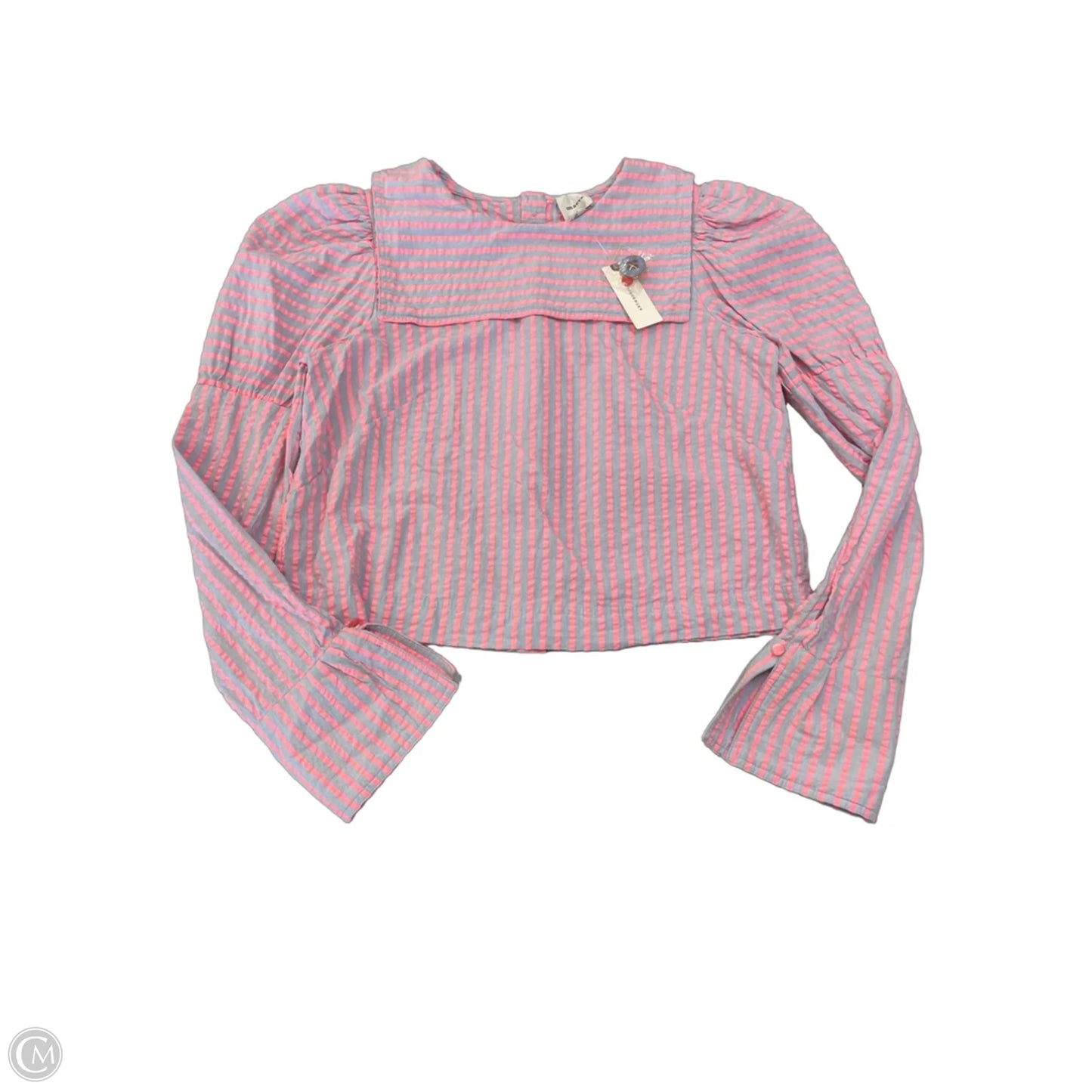 Top Long Sleeve By Maeve In Striped Pattern, Size: S